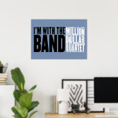 Poster Million Dollar Quartet "I'm With the Band" (Bureau à domicile)