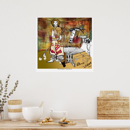 Poster Milonga Gaucha Tango (Cuisine)