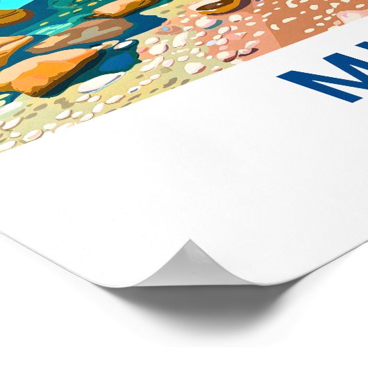 Poster Milos Grèce Imprimer Voyage (Coin)