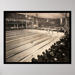 Poster Milwaukee, photo de roulement 1905 de WI I