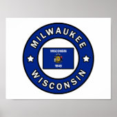 Poster Milwaukee Wisconsin (Devant)