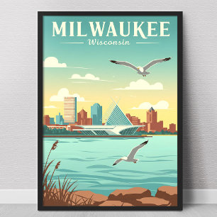 Poster Milwaukee Wisconsin vintage