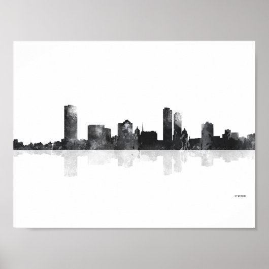 POSTER MILWAUKEE, WISCONSON SKYLINE (Devant)