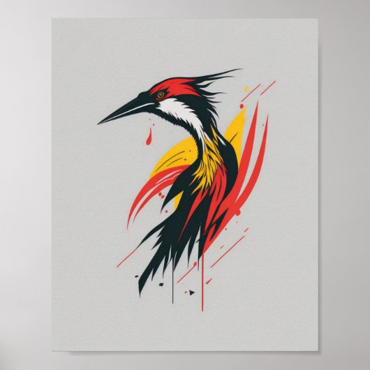 Poster Mime coloré (Devant)