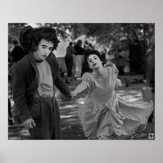 Poster "Mimes in the Plaza" de Rick Waldroup (Devant)