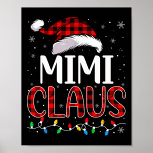 Poster Mimi Claus Feux de Noël Matching Famille Noël P