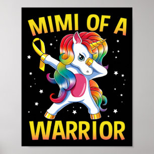 Poster Mimi D'Une Guerrière Sensibilisation Au Cancer De