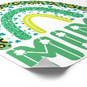 Poster Mimi Jour de la Saint Patrick grand-mère irlandais (Coin)