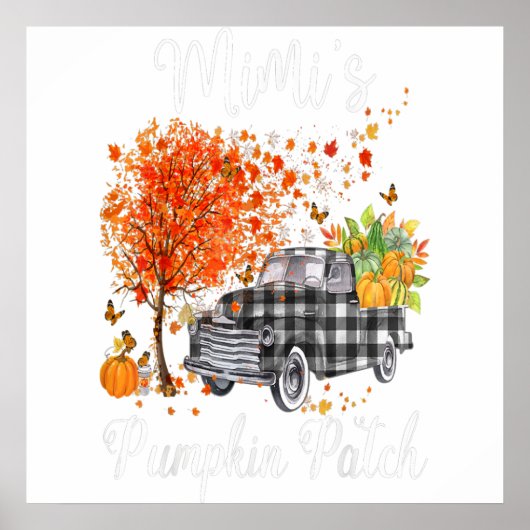 Poster Mimis Citrouille Patch Truck Art, Mimi Happy (Devant)