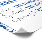 Poster Mimosa Bar Dansant Reine Fête des mariées grecque (Coin)