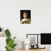 Poster Mimosa par William Bouguereau (Bureau à domicile)
