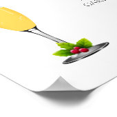 Poster Mimosas et Mistletoe Noël Bienvenue (Coin)