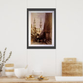 Poster Minarets & Entrée de Metwaleys Roberts/Haghe Art (Cuisine)