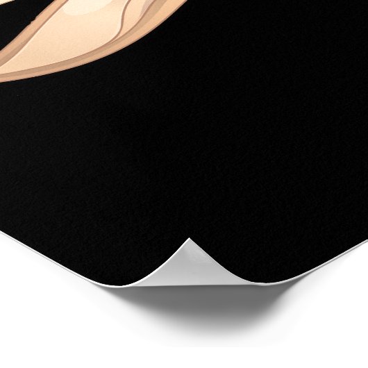 Poster Mince Reader Funny Brain Pun Dark BG (Coin)