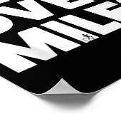 Poster Mind Over Miles - Motivationnel, Funny Running (Coin)