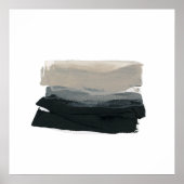 Poster Mindful 1 - Peinture minimaliste Abstraite neutre (Devant)