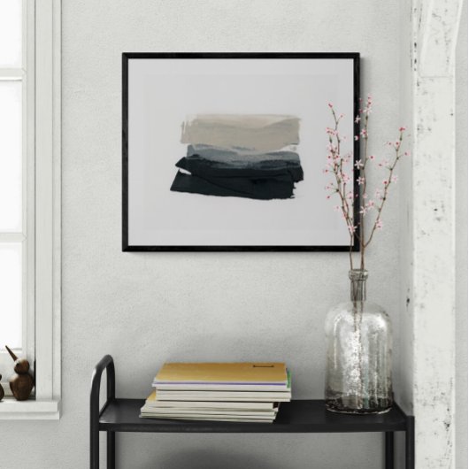 Poster Mindful 1 - Peinture minimaliste Abstraite neutre