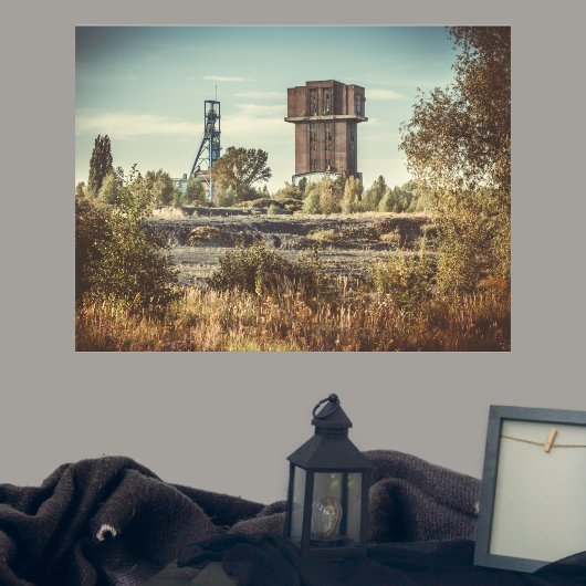 Poster mine de charbon abandonnée