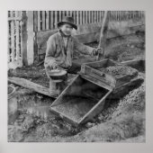 Poster MINE D'OR avec BOÎTE À ROCHER c. 1866 (Devant)