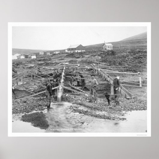 Poster Mine d'or d'Anvil Creek Alaska 1916 (Devant)