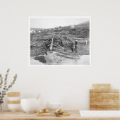 Poster Mine d'or d'Anvil Creek Alaska 1916 (Cuisine)