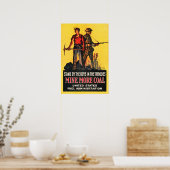 Poster Mine Plus CHARBON US Fuel Administration Propagand (Cuisine)