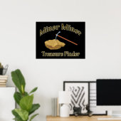 Poster Miner Miner Trésor FIsous (Bureau à domicile)
