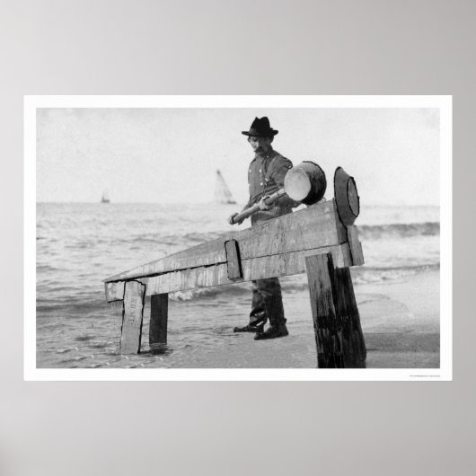 Poster Miner Washing Gold Alaska 1905 (Devant)