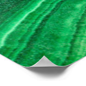 Poster Minéral de malachite vert brillant (Coin)