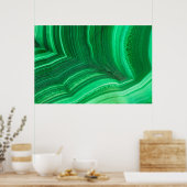 Poster Minéral de malachite vert brillant (Cuisine)
