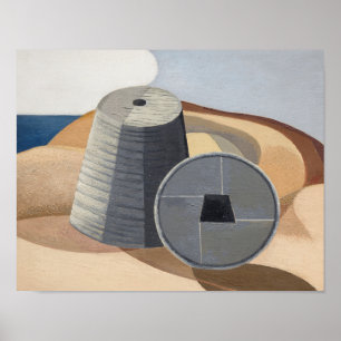 Poster Mineral Objects (1935) par Paul Nash