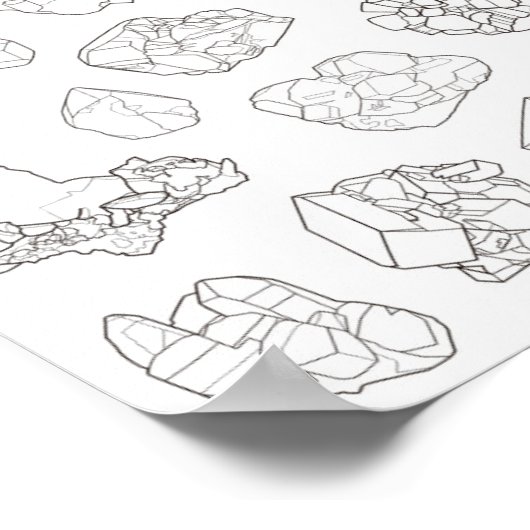 Poster Minerales con línea (Hoek)