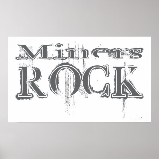 Poster Miners Rock (Devant)