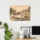 Poster Mines de placers (0605B) (Bureau à domicile)
