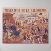 Poster Mines d'or de Californie (Devant)
