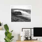 Poster Mines d'or hydraulique Alaska 1910 (Bureau à domicile)