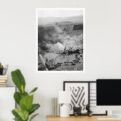 Poster Mines d'or hydraulique Alaska 1912 (Bureau à domicile)