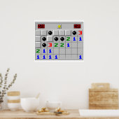 Poster Minesweeper Windows XP Retro Game (Cuisine)