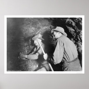 Poster Mineurs Alaska 1916 de hard rock