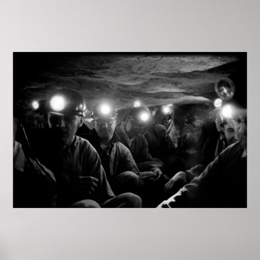 Poster Mineurs De Charbon Profond Sous Terre 1960 (Devant)