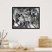 Poster Mineurs d'or en Afrique du Sud 1904 (Cuisine)