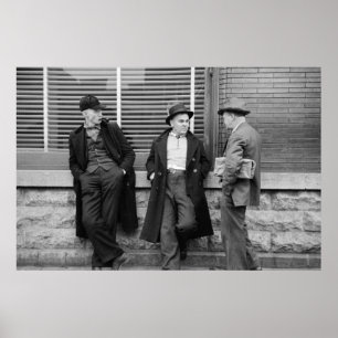 Poster Mineurs sans emploi