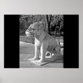 Poster Ming Tombs Dragon B&W (Devant)