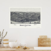 Poster Mingo Junction, OH Carte panoramique - 1895 (Cuisine)
