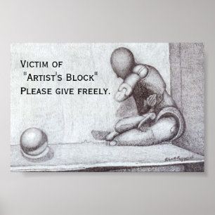 Poster Mini-affiche "Bloc de l'artiste"