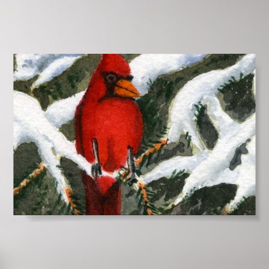 Poster Mini-affiche du paysage hivernal (Devant)