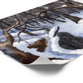 Poster Mini-affiche du paysage hivernal (Coin)
