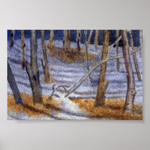 Poster Mini-affiche du paysage hivernal