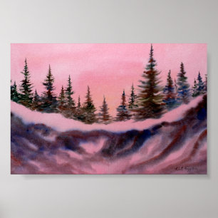 Poster Mini-affiche du paysage hivernal