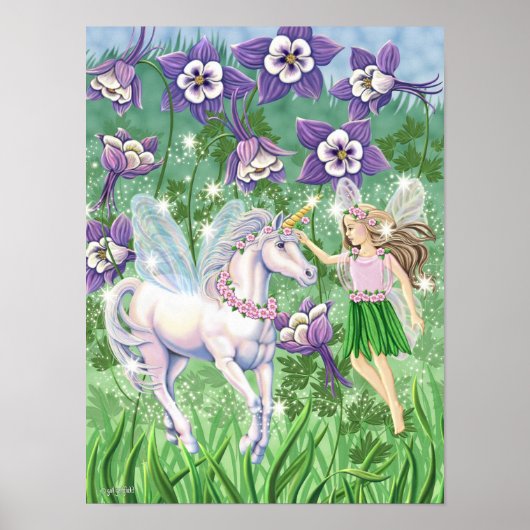 Poster Mini-affiche Fairy Unicorn (Devant)